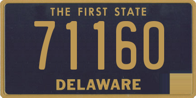 DE license plate 71160