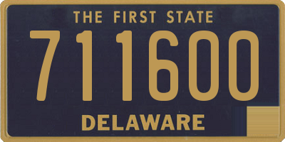 DE license plate 711600