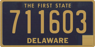 DE license plate 711603