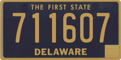 DE license plate 711607