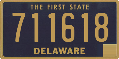 DE license plate 711618