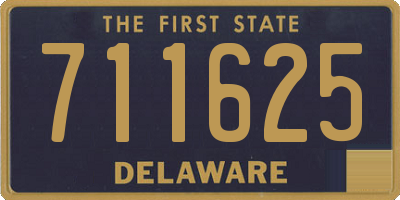 DE license plate 711625