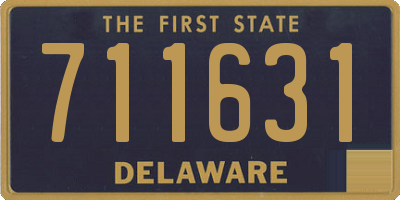 DE license plate 711631