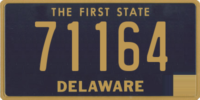 DE license plate 71164