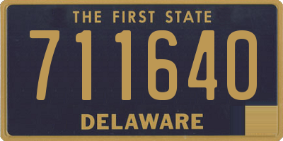 DE license plate 711640