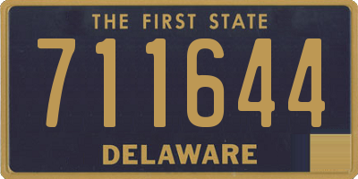 DE license plate 711644