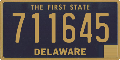 DE license plate 711645