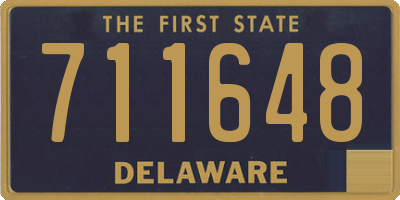 DE license plate 711648