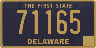 DE license plate 71165