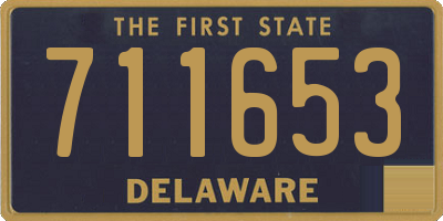 DE license plate 711653