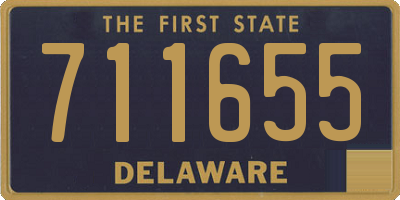 DE license plate 711655