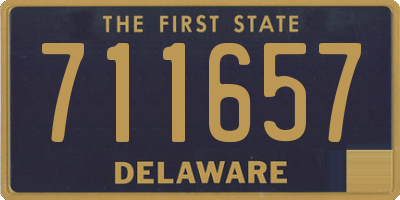 DE license plate 711657