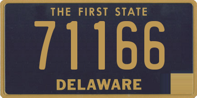 DE license plate 71166