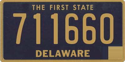 DE license plate 711660
