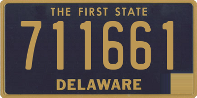 DE license plate 711661
