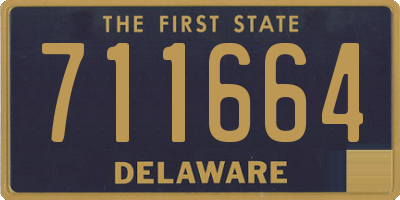 DE license plate 711664