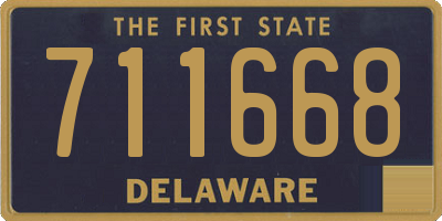 DE license plate 711668