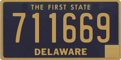 DE license plate 711669