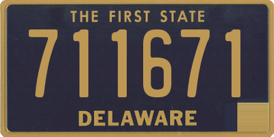 DE license plate 711671
