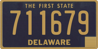 DE license plate 711679