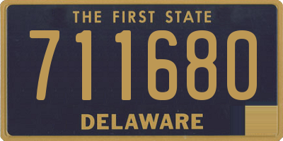 DE license plate 711680