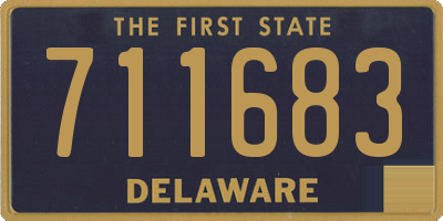 DE license plate 711683