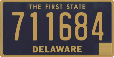 DE license plate 711684