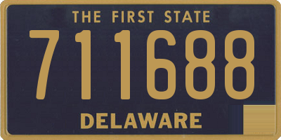 DE license plate 711688