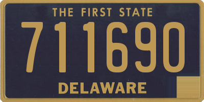 DE license plate 711690
