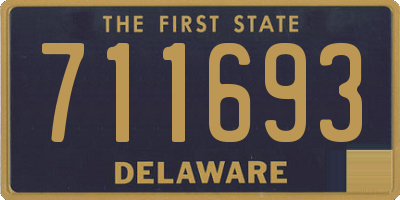 DE license plate 711693