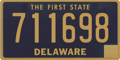 DE license plate 711698