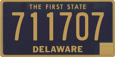 DE license plate 711707