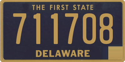DE license plate 711708