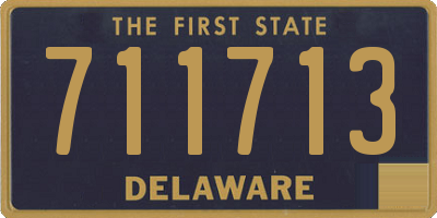 DE license plate 711713