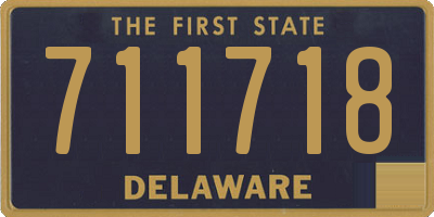 DE license plate 711718