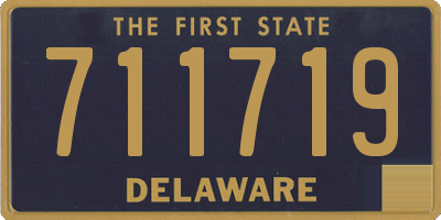 DE license plate 711719
