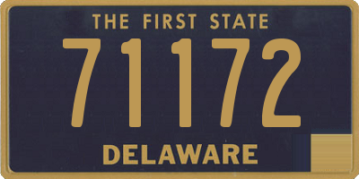 DE license plate 71172