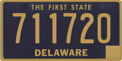 DE license plate 711720
