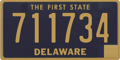 DE license plate 711734