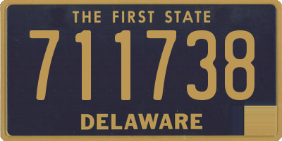 DE license plate 711738
