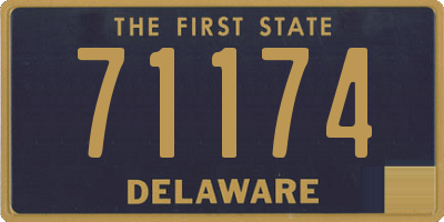 DE license plate 71174