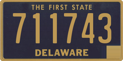 DE license plate 711743
