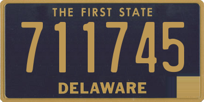 DE license plate 711745