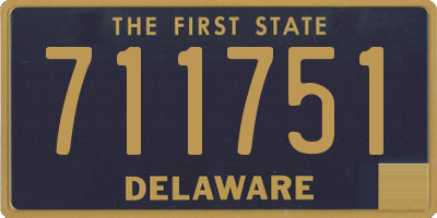 DE license plate 711751