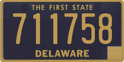 DE license plate 711758