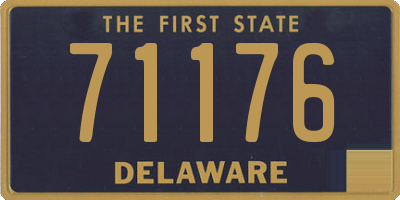 DE license plate 71176