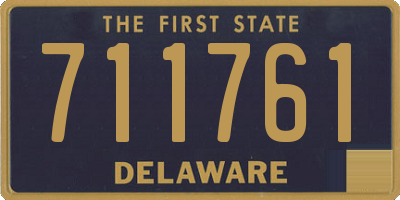 DE license plate 711761
