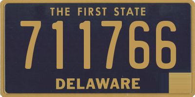 DE license plate 711766