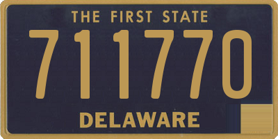 DE license plate 711770