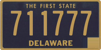 DE license plate 711777